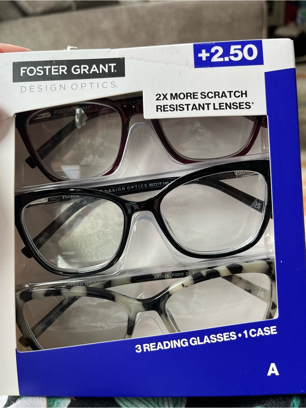SOLD 


Foster Grant Reading Glasses Pair in Black and Burgundy